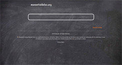 Desktop Screenshot of manantialdeluz.org